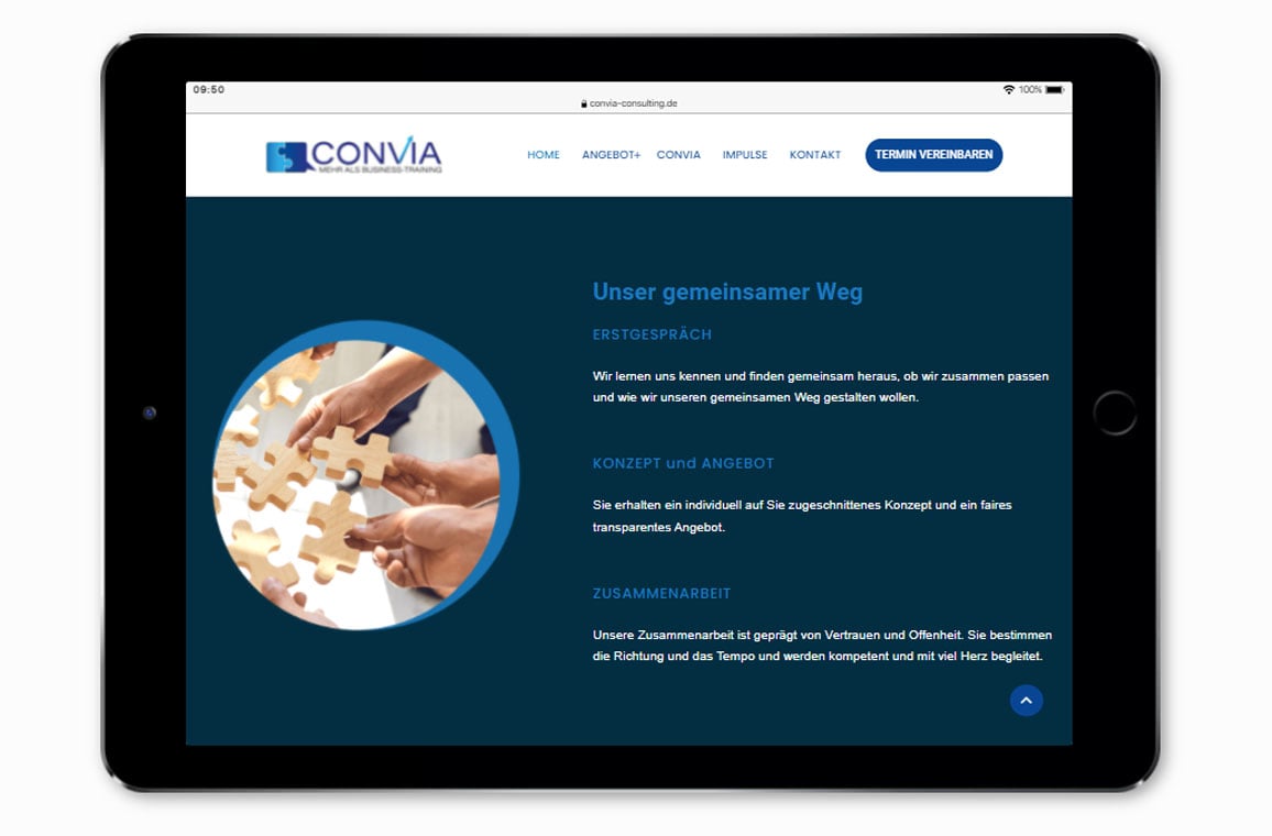 Nebenberuflich gegründet ohne Technikfrust – Convia Consulting – mehr erfahren …