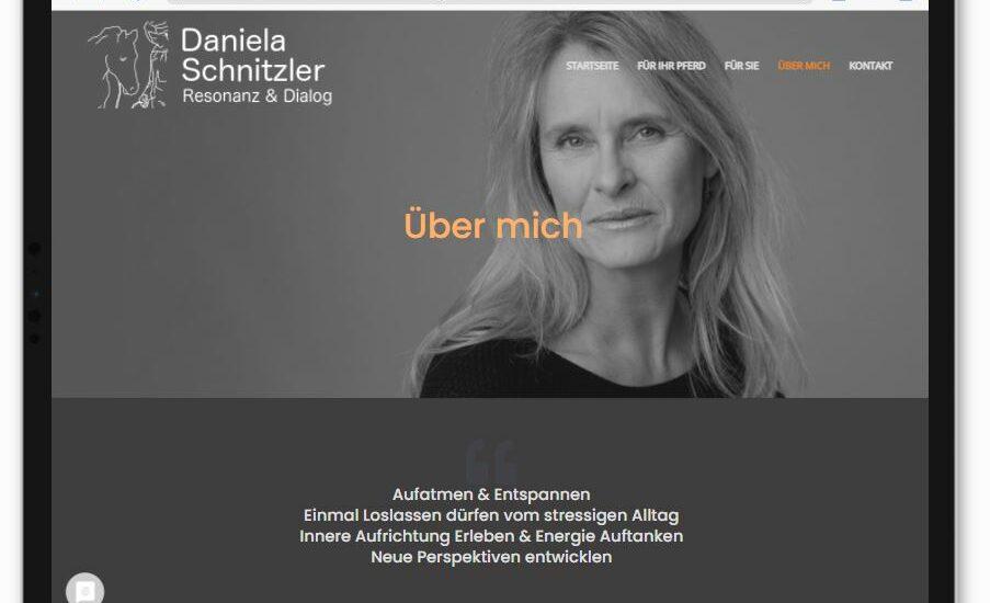 Webseite gestalten für Daniela Schnitzler – Energiearbeit für Pferde & Menschen