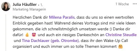 Julia Hausler Kommentar Webinar