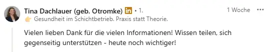 Tina Dachlauer Kommentar zum Webinar