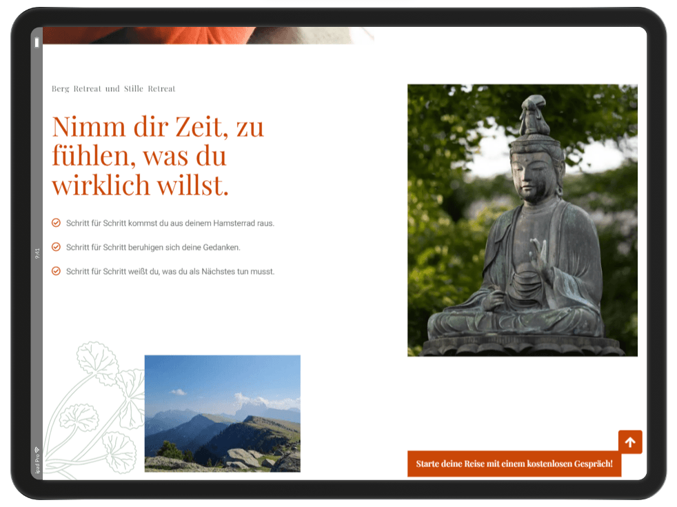 Spirituelles Webdesign von Milena Paralis | Hermine Thrä